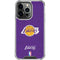 NBA Los Angeles Lakers Purple Primary Logo iPhone 16 Pro Clear Case